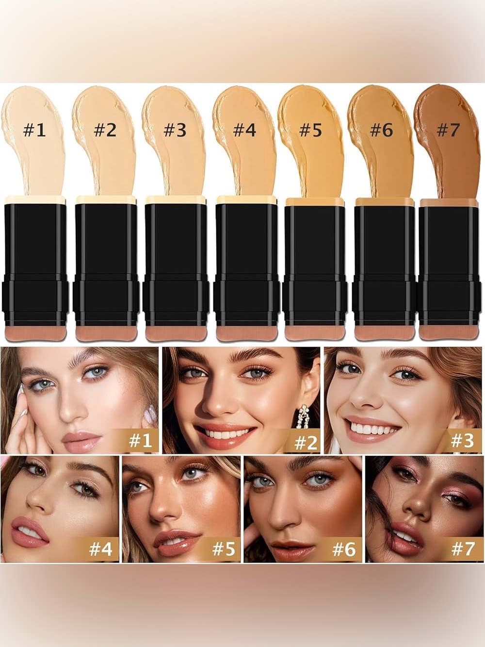 2X Concealer Foundation Stick With Brush #02 - Picture 3 of 7